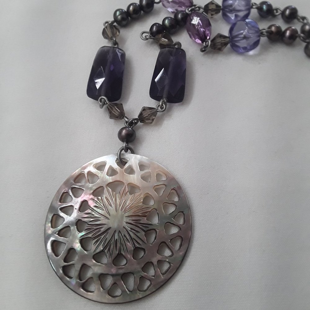 Purple Lia Sophia Necklace